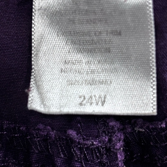 Route 66 Women's Deep Purple Wide Leg Jeans - Picture 6 of 9